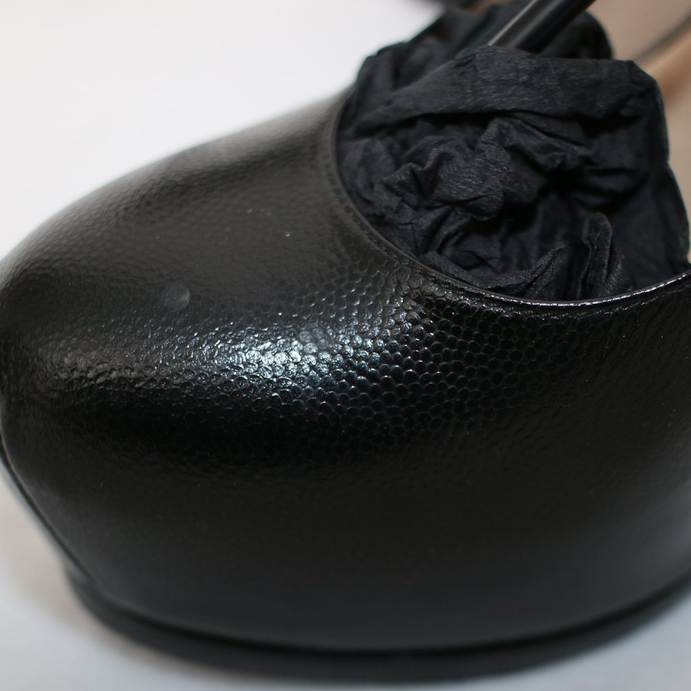 YSL Yves Saint Laurent Black Tribtoo 105 Pumps Sz 39 - Picture 6 of 15